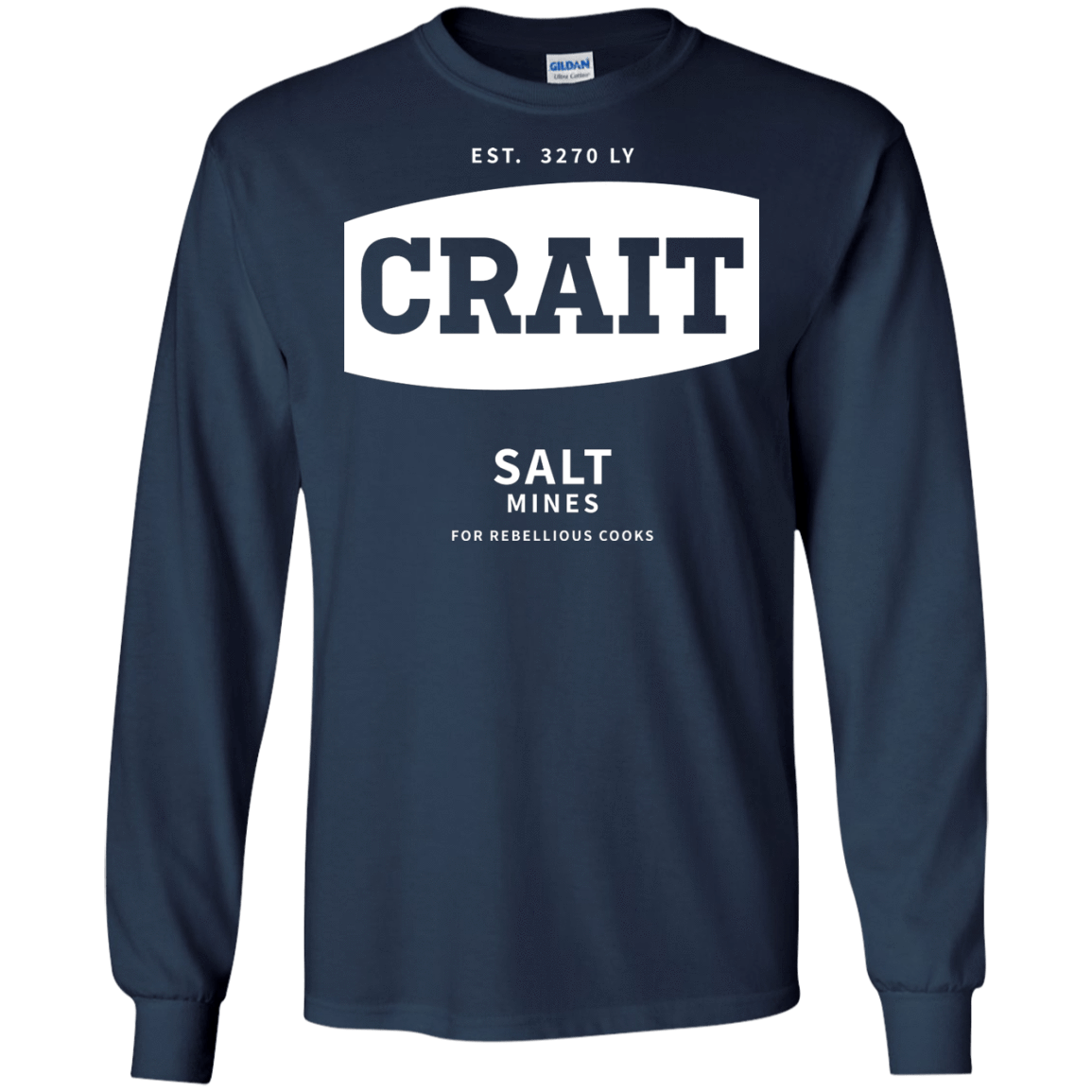 T-Shirts Navy / S Crait Saxa Salt Men's Long Sleeve T-Shirt