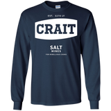 T-Shirts Navy / S Crait Saxa Salt Men's Long Sleeve T-Shirt