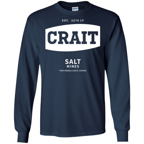 T-Shirts Navy / S Crait Saxa Salt Men's Long Sleeve T-Shirt