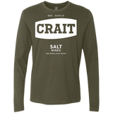 T-Shirts Military Green / S Crait Saxa Salt Men's Premium Long Sleeve