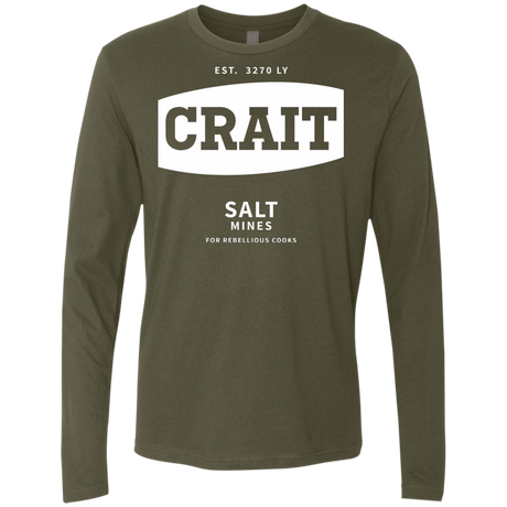 T-Shirts Military Green / S Crait Saxa Salt Men's Premium Long Sleeve
