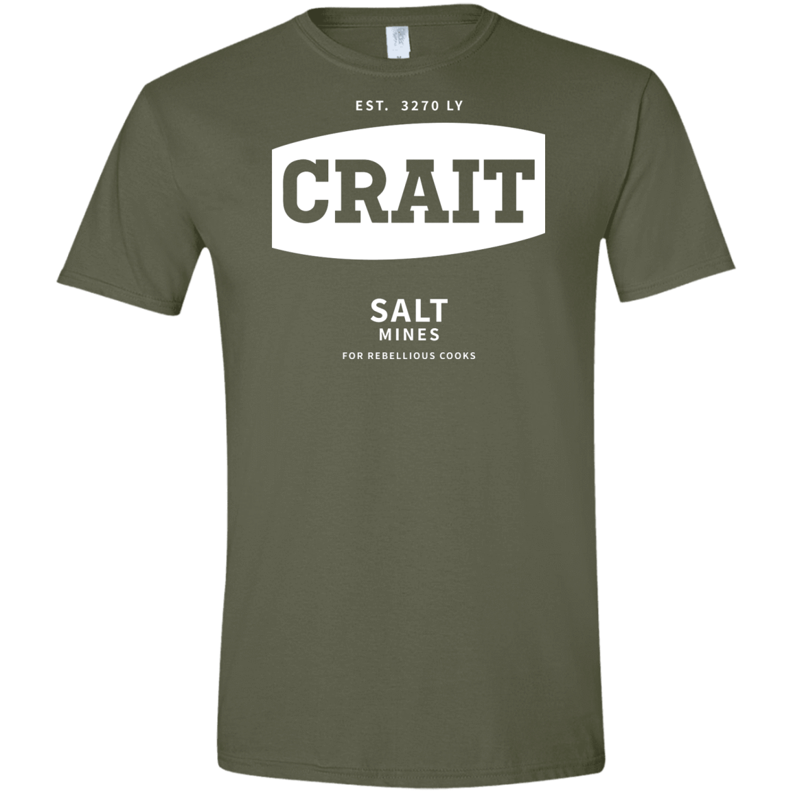 T-Shirts Military Green / S Crait Saxa Salt Men's Semi-Fitted Softstyle