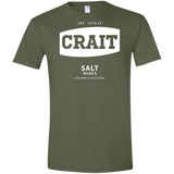 T-Shirts Military Green / S Crait Saxa Salt Men's Semi-Fitted Softstyle