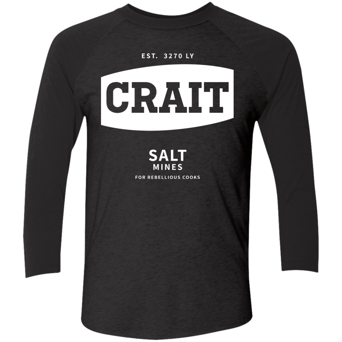 T-Shirts Vintage Black/Vintage Black / X-Small Crait Saxa Salt Men's Triblend 3/4 Sleeve