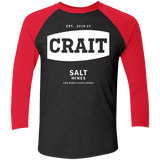 T-Shirts Vintage Black/Vintage Red / X-Small Crait Saxa Salt Men's Triblend 3/4 Sleeve
