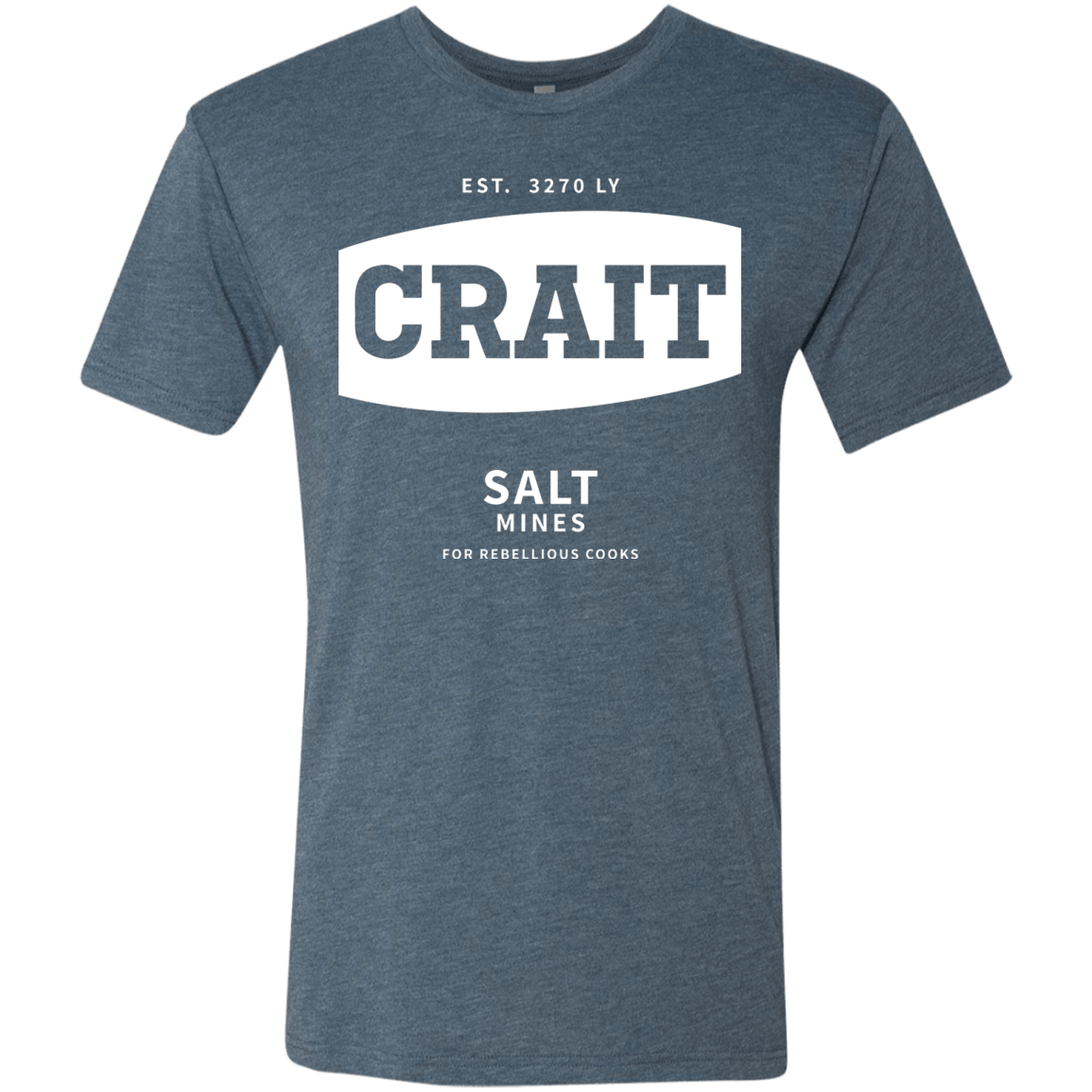 T-Shirts Indigo / S Crait Saxa Salt Men's Triblend T-Shirt
