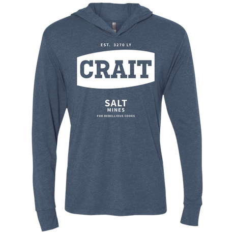 T-Shirts Indigo / X-Small Crait Saxa Salt Triblend Long Sleeve Hoodie Tee