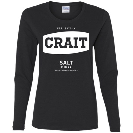 T-Shirts Black / S Crait Saxa Salt Women's Long Sleeve T-Shirt