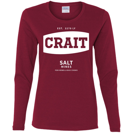 T-Shirts Cardinal / S Crait Saxa Salt Women's Long Sleeve T-Shirt