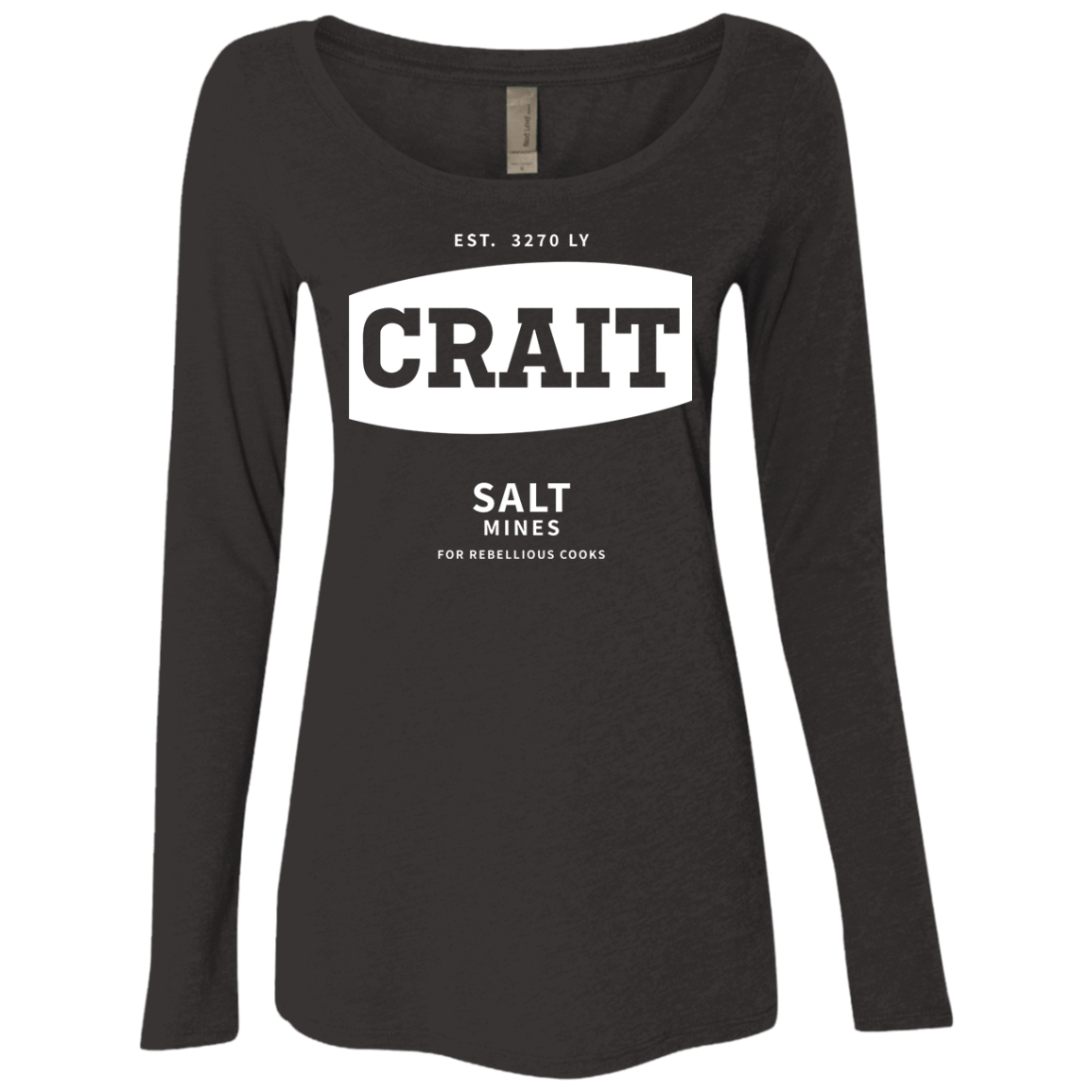T-Shirts Vintage Black / S Crait Saxa Salt Women's Triblend Long Sleeve Shirt
