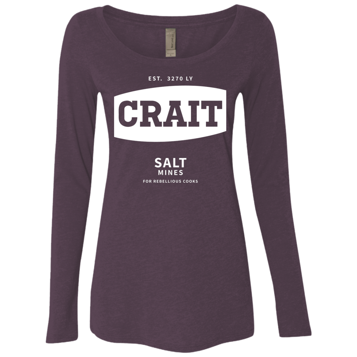T-Shirts Vintage Purple / S Crait Saxa Salt Women's Triblend Long Sleeve Shirt