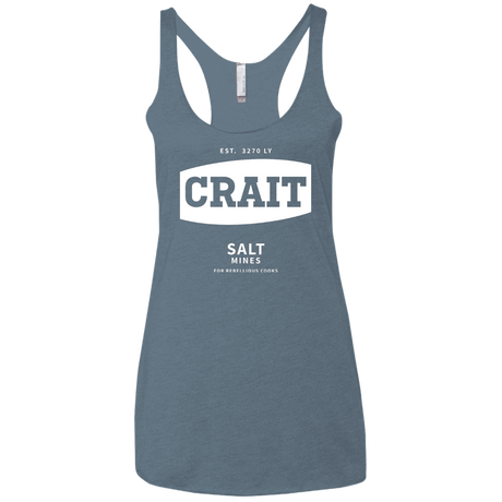 T-Shirts Indigo / X-Small Crait Saxa Salt Women's Triblend Racerback Tank