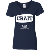 T-Shirts Navy / S Crait Saxa Salt Women's V-Neck T-Shirt