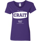 T-Shirts Purple / S Crait Saxa Salt Women's V-Neck T-Shirt