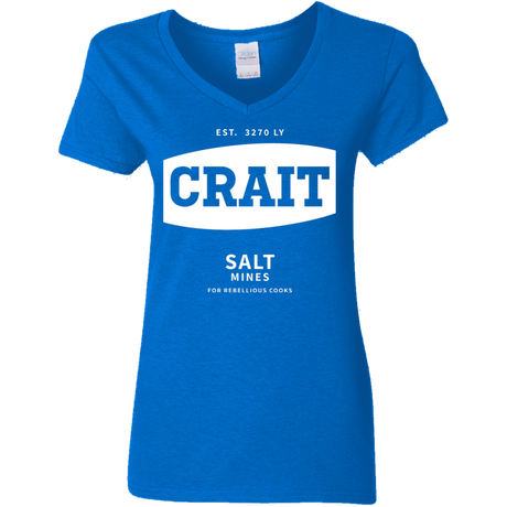 T-Shirts Royal / S Crait Saxa Salt Women's V-Neck T-Shirt