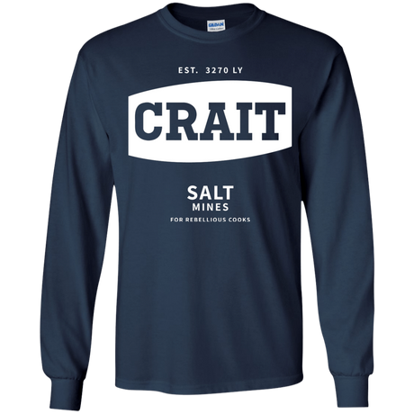 T-Shirts Navy / YS Crait Saxa Salt Youth Long Sleeve T-Shirt