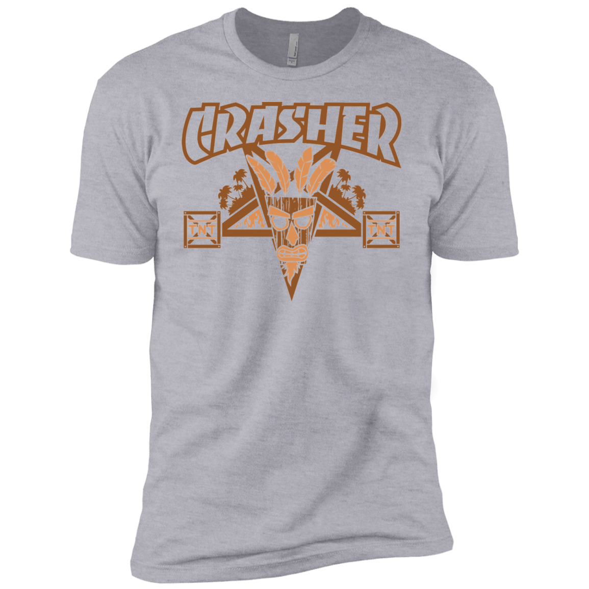 T-Shirts Heather Grey / YXS CRASHER Boys Premium T-Shirt