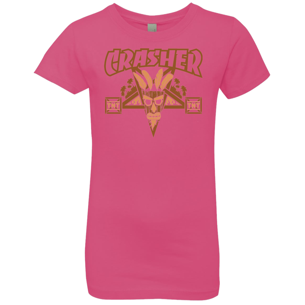 T-Shirts Hot Pink / YXS CRASHER Girls Premium T-Shirt