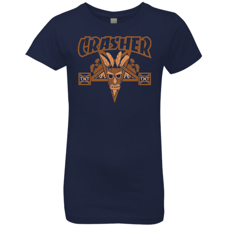 T-Shirts Midnight Navy / YXS CRASHER Girls Premium T-Shirt