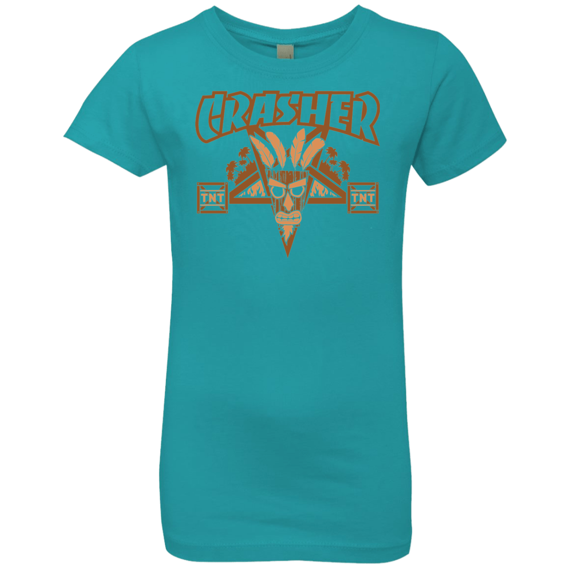T-Shirts Tahiti Blue / YXS CRASHER Girls Premium T-Shirt