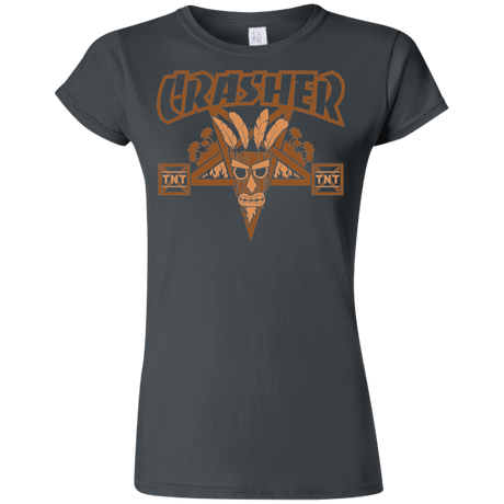 T-Shirts Charcoal / S CRASHER Junior Slimmer-Fit T-Shirt