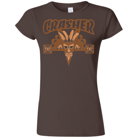 T-Shirts Dark Chocolate / S CRASHER Junior Slimmer-Fit T-Shirt