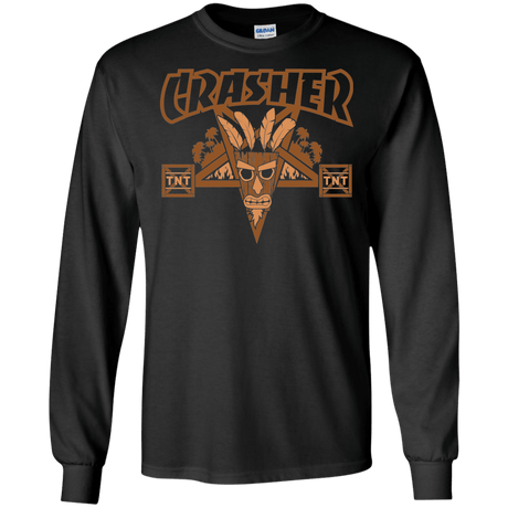 T-Shirts Black / S CRASHER Men's Long Sleeve T-Shirt