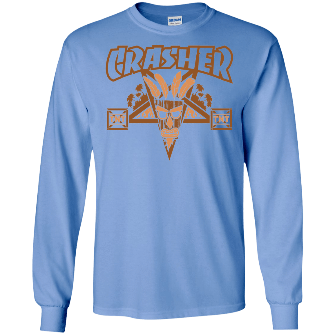 T-Shirts Carolina Blue / S CRASHER Men's Long Sleeve T-Shirt