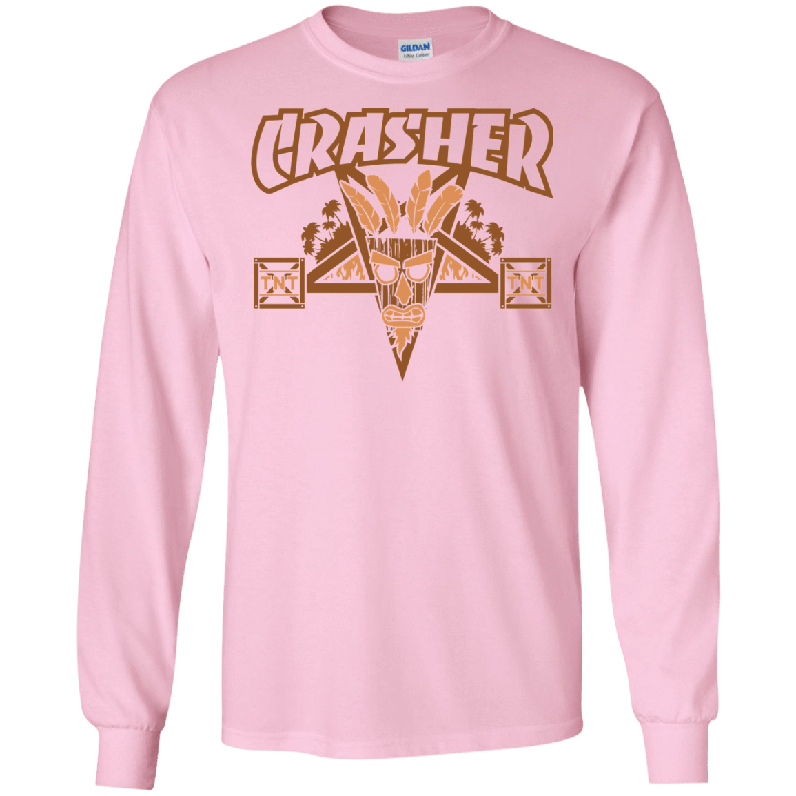 T-Shirts Light Pink / S CRASHER Men's Long Sleeve T-Shirt