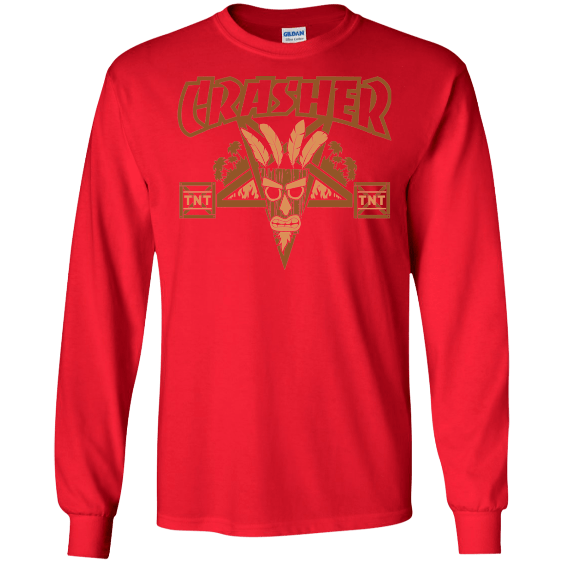 T-Shirts Red / S CRASHER Men's Long Sleeve T-Shirt