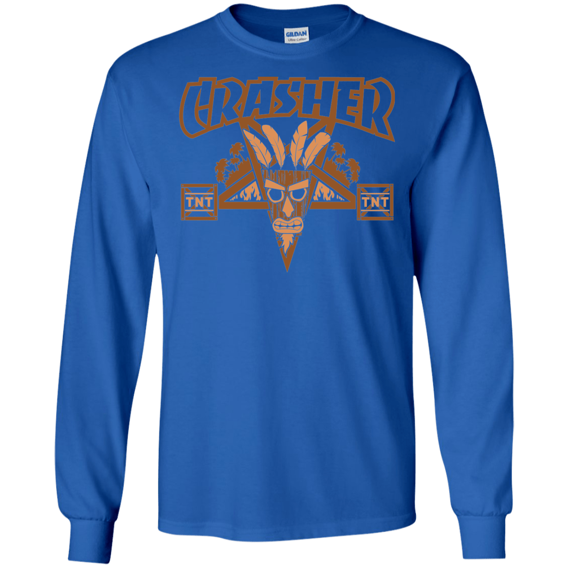 T-Shirts Royal / S CRASHER Men's Long Sleeve T-Shirt