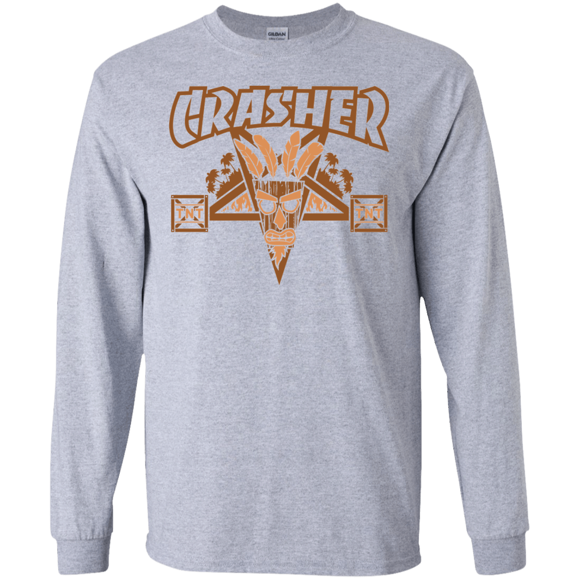 T-Shirts Sport Grey / S CRASHER Men's Long Sleeve T-Shirt