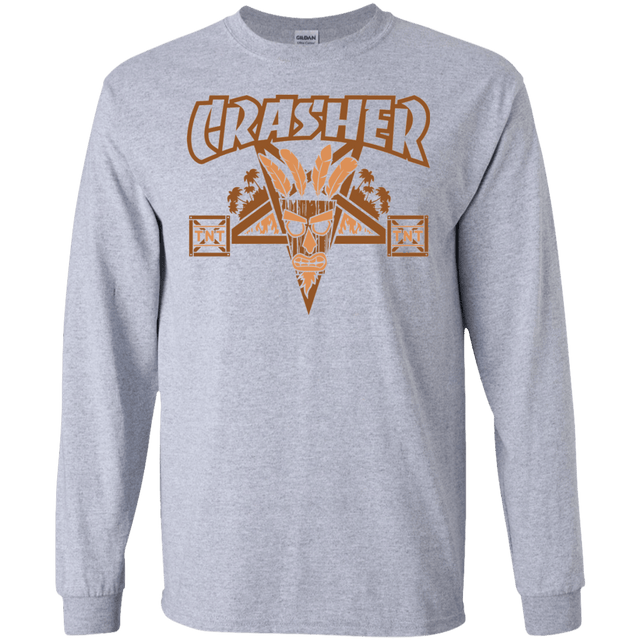 T-Shirts Sport Grey / S CRASHER Men's Long Sleeve T-Shirt