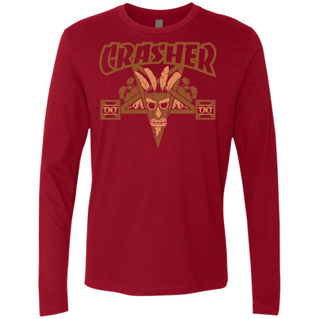 T-Shirts Cardinal / S CRASHER Men's Premium Long Sleeve