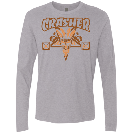 T-Shirts Heather Grey / S CRASHER Men's Premium Long Sleeve