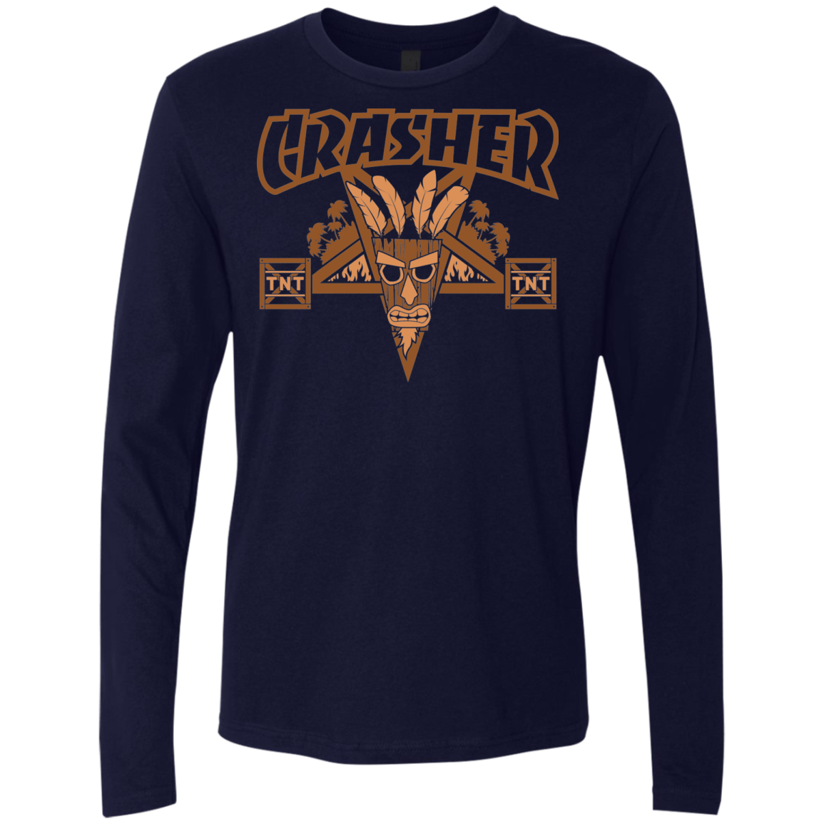 T-Shirts Midnight Navy / S CRASHER Men's Premium Long Sleeve