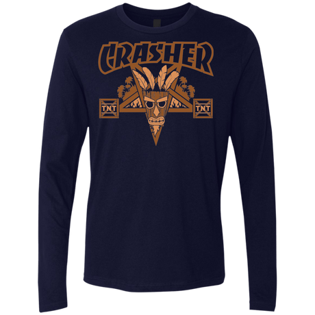 T-Shirts Midnight Navy / S CRASHER Men's Premium Long Sleeve