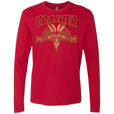 T-Shirts Red / S CRASHER Men's Premium Long Sleeve