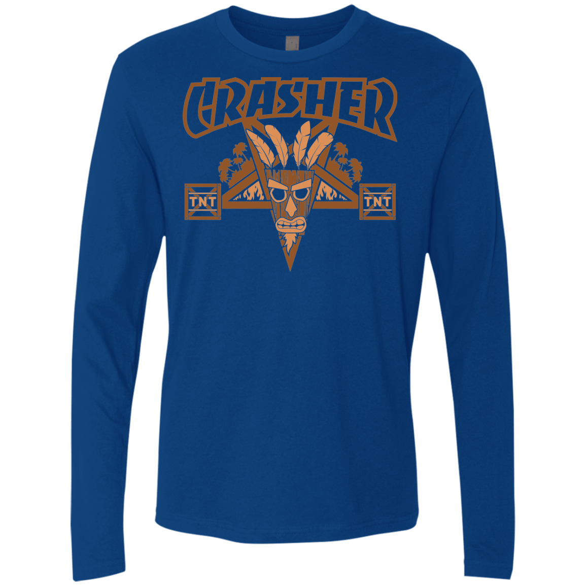 T-Shirts Royal / S CRASHER Men's Premium Long Sleeve