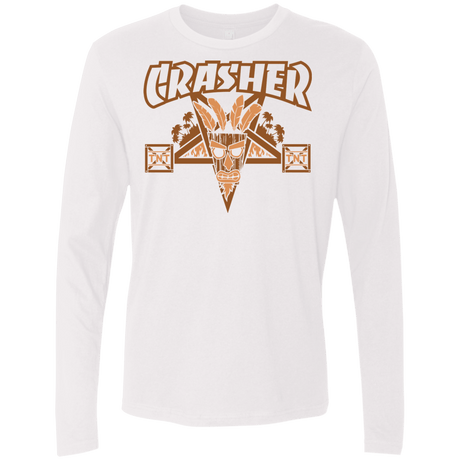 T-Shirts White / S CRASHER Men's Premium Long Sleeve