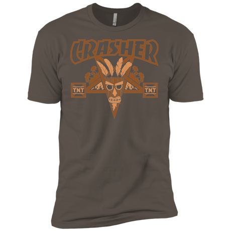 T-Shirts Warm Grey / X-Small CRASHER Men's Premium T-Shirt