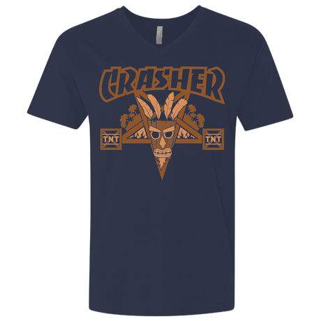 T-Shirts Midnight Navy / X-Small CRASHER Men's Premium V-Neck