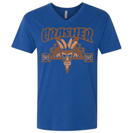 T-Shirts Royal / X-Small CRASHER Men's Premium V-Neck