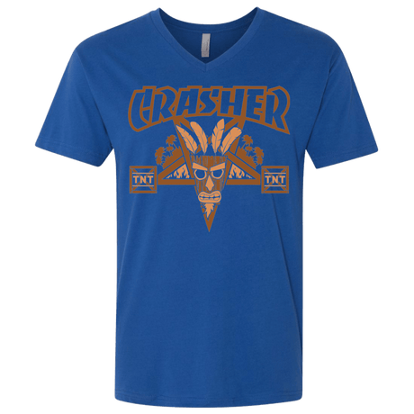 T-Shirts Royal / X-Small CRASHER Men's Premium V-Neck