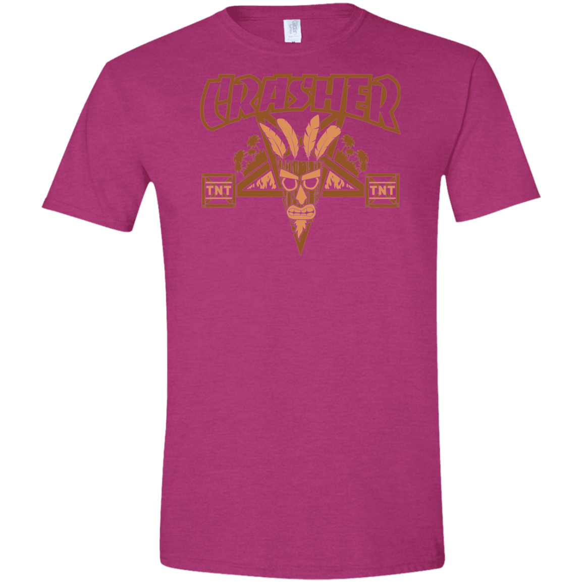 T-Shirts Antique Heliconia / S CRASHER Men's Semi-Fitted Softstyle