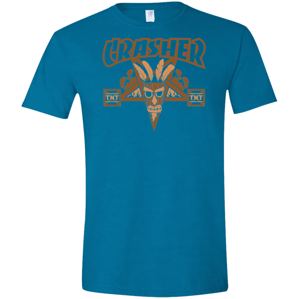 T-Shirts Antique Sapphire / S CRASHER Men's Semi-Fitted Softstyle