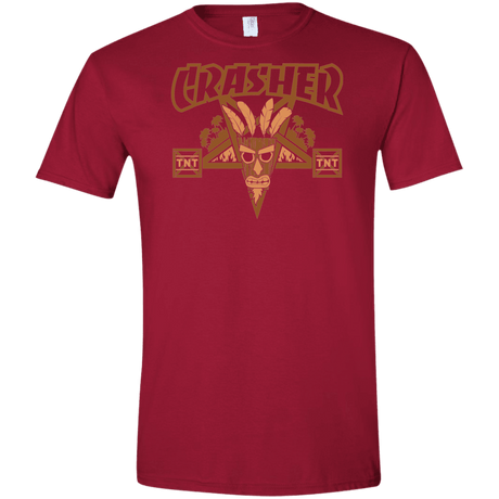 T-Shirts Cardinal Red / S CRASHER Men's Semi-Fitted Softstyle
