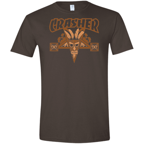 T-Shirts Dark Chocolate / S CRASHER Men's Semi-Fitted Softstyle