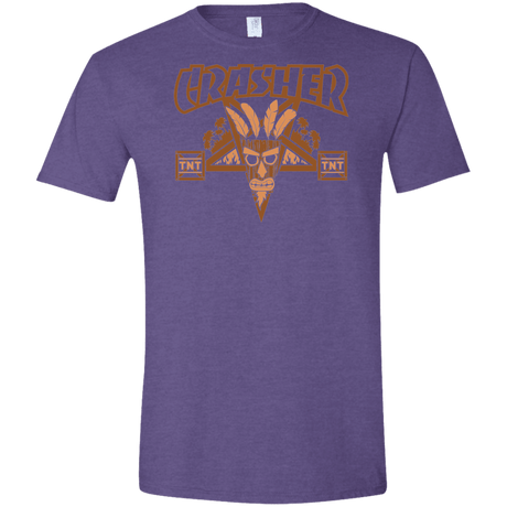 T-Shirts Heather Purple / S CRASHER Men's Semi-Fitted Softstyle