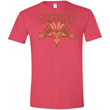 T-Shirts Heather Red / S CRASHER Men's Semi-Fitted Softstyle
